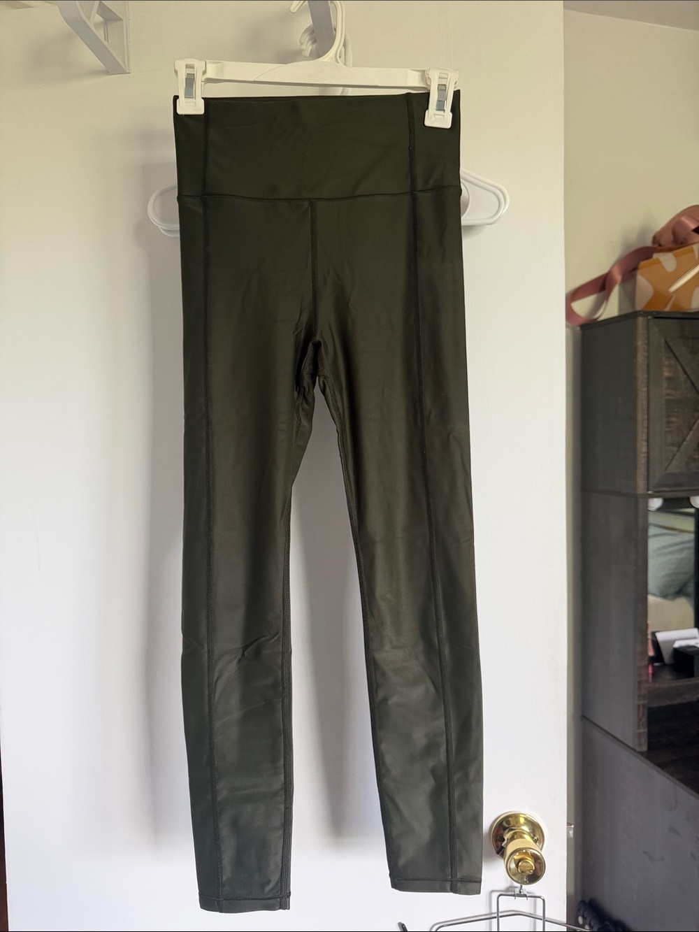 Sweaty Betty High-Waist Olive Green Women's Leggings 7/8 length